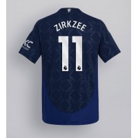 Dres Manchester United Joshua Zirkzee #11 Gostujuci 2024-25 Kratak Rukav